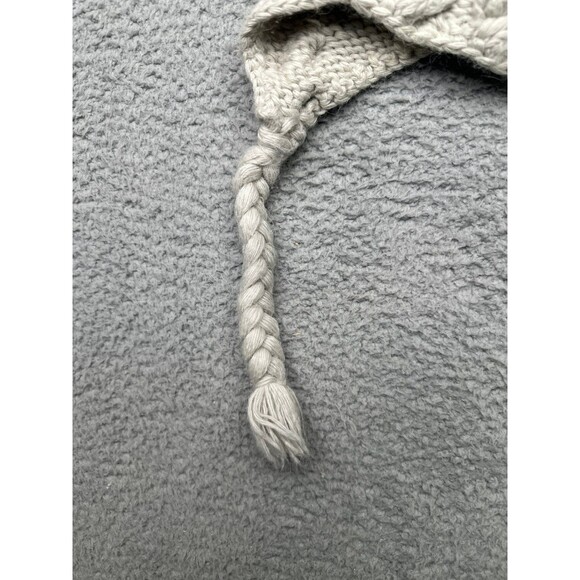 The North Face wool blend Cable Knit Hat with Ear Flaps & Braids - Picture 2 of 6